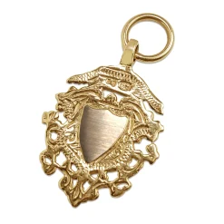 9ct Yellow Gold Shield Pendant / Charm