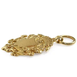 9ct Yellow Gold Shield Pendant / Charm