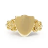 9ct Yellow Gold Shield Signet Ring