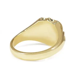 18ct Yellow Gold Shield Signet Ring
