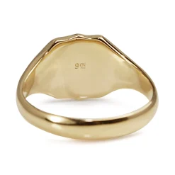 9ct Yellow Gold Shield Style Signet Ring