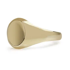 9ct Yellow Gold Signet Ring - Small