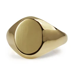 9ct Yellow Gold Signet Ring - Large