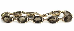 14ct Yellow Gold Smokey Quartz Bracelet