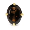 18ct Yellow Gold Smokey Quartz Solitaire Ring
