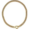 9ct Yellow Gold Solid Curb Link Necklace with Bolt Clasp
