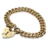 9ct Yellow Gold Solid Curb Link Bracelet