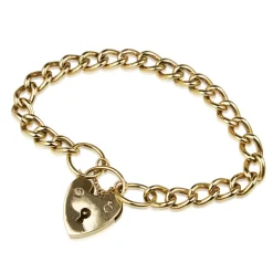 9ct Yellow Gold Solid Curb Link Bracelet