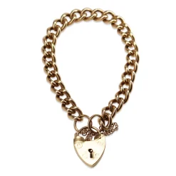 9ct Yellow Gold Solid Curb Link Bracelet
