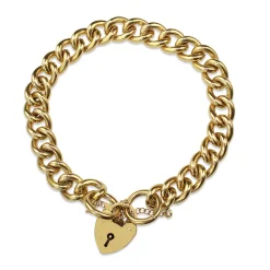 18ct Yellow Gold Solid Curb Link Bracelet