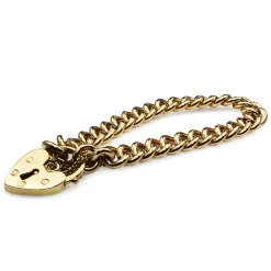 9ct Yellow Gold Solid Curb Link Bracelet