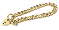 18ct Yellow Gold Solid Curb Link Bracelet