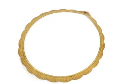18ct Yellow Gold Solid Omega Necklace