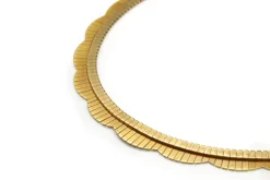 18ct Yellow Gold Solid Omega Necklace