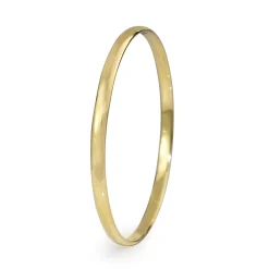 18ct Yellow Gold Solid Round Bangle
