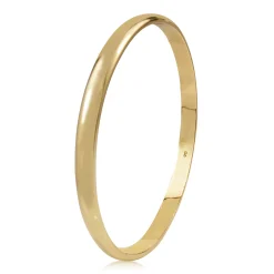 9ct Yellow Gold Solid Round Bangle