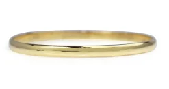 18ct Yellow Gold Solid Round Bangle