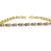 14ct Yellow Gold Tanzanite Bracelet