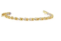 14ct Yellow Gold Tanzanite Bracelet