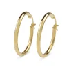9ct Yellow Gold Thin 25mm Hoop Earrings