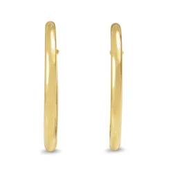 9ct Yellow Gold Thin 25mm Hoop Earrings