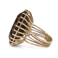14ct Yellow Gold Topaz Cocktail Ring