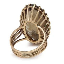 14ct Yellow Gold Topaz Cocktail Ring