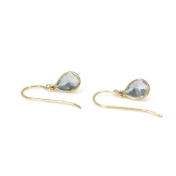 9ct Yellow Gold Topaz Pear Drop Earrings