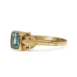 9ct Yellow Gold Topaz Vintage Style Ring