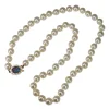 9ct Yellow Gold Triplet Opal and 8mm+ Pearl Strand Necklace
