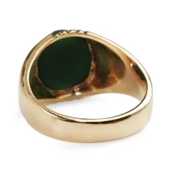 9ct Yellow Gold Turquoise Signet Ring
