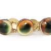 9ct Yellow Gold Victorian Operculum / Cats Eye Bracelet