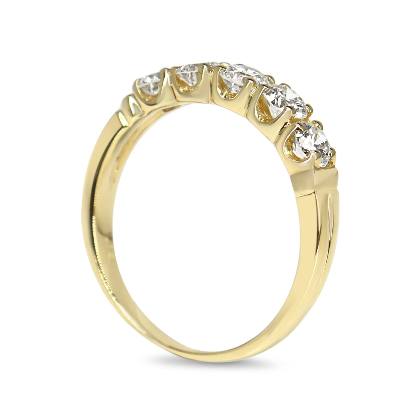 18ct Yellow Gold Vintage 5 Stone Diamond Ring