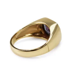 10ct Yellow Gold Vintage Amethyst Signet Ring