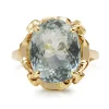 9ct Yellow Gold Vintage Aquamarine Ring