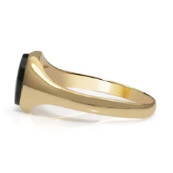 18ct Yellow Gold Vintage Blood Stone Signet Ring