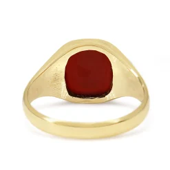 9ct Yellow Gold Vintage Carnelian Signet Ring