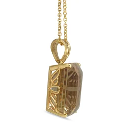 14ct Yellow Gold Vintage Citrine Necklace