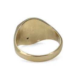 9ct Yellow Gold Vintage Diamond Signet Ring
