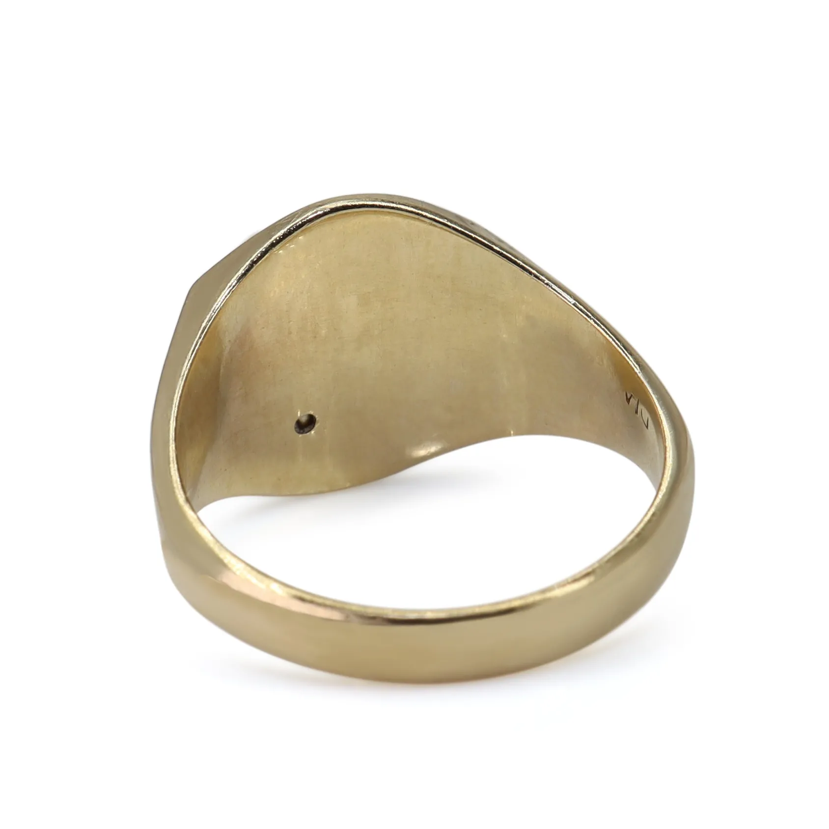 9ct Yellow Gold Vintage Diamond Signet Ring