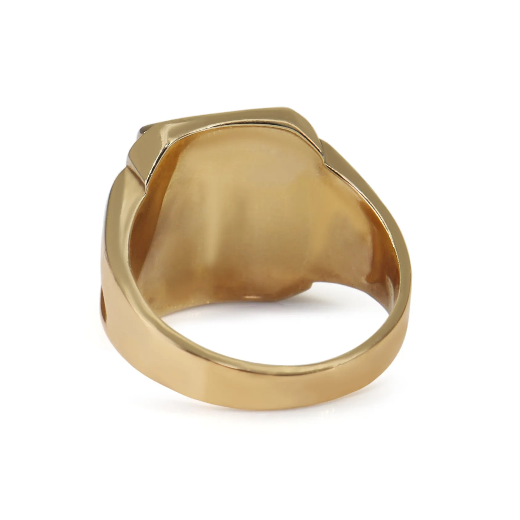 9ct Yellow Gold Vintage Gold Stone Signet Ring