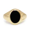 9ct Yellow Gold Vintage Onyx Signet Ring