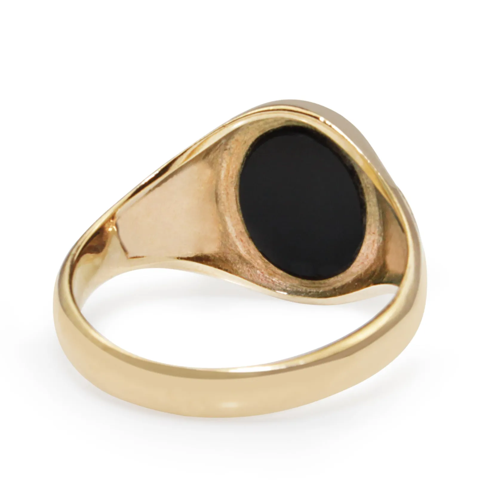 9ct Yellow Gold Vintage Onyx Signet Ring