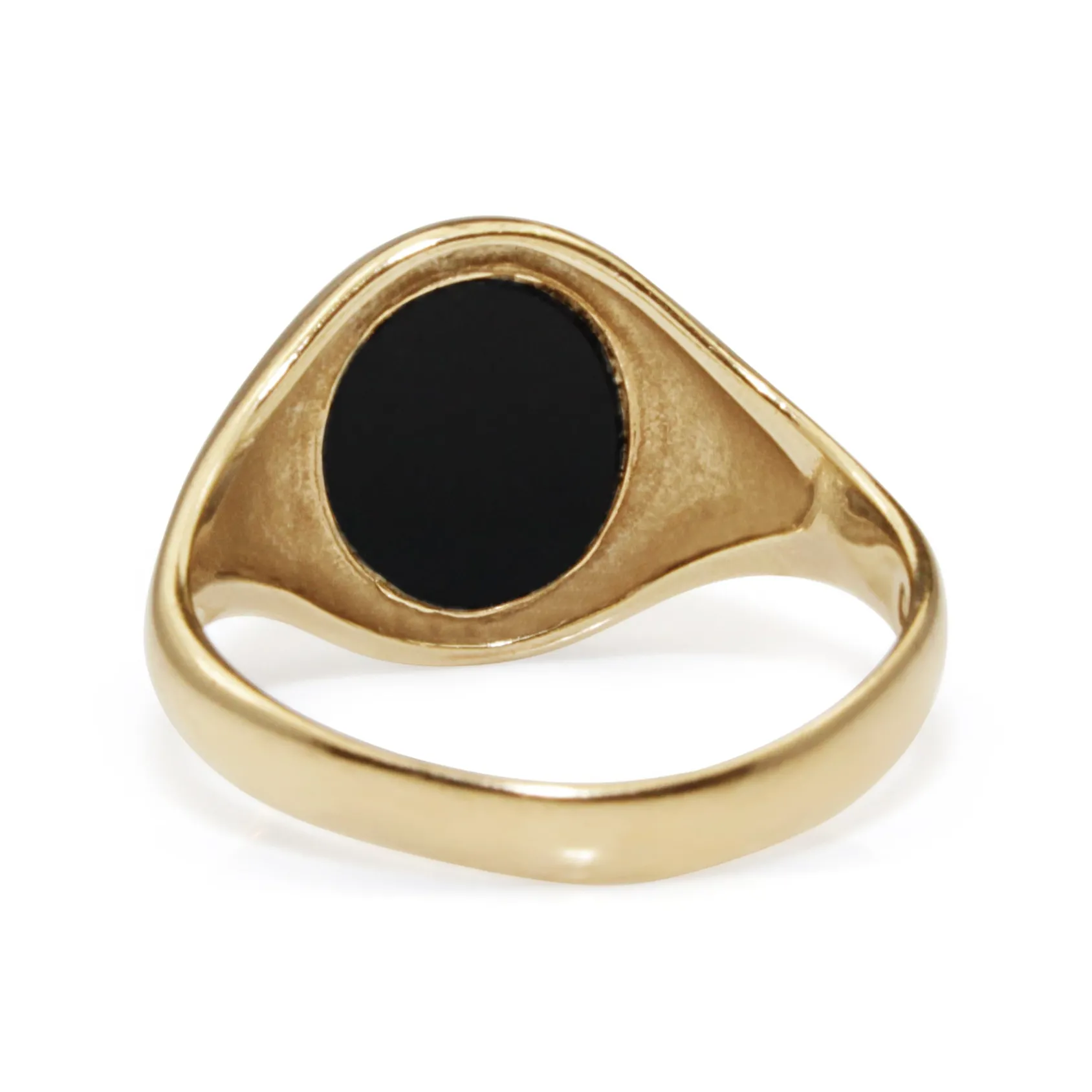 9ct Yellow Gold Vintage Onyx Signet Ring