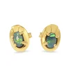 18ct Yellow Gold Vintage Opal Earrings