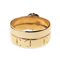 18ct Yellow Gold Vintage Paste Ring