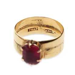 18ct Yellow Gold Vintage Paste Ring