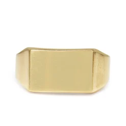 9ct Yellow Gold Vintage Rectangle Signet Ring