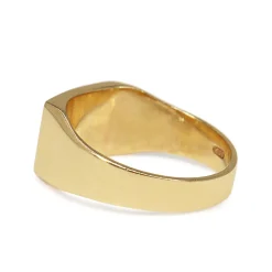 9ct Yellow Gold Vintage Rectangle Signet Ring