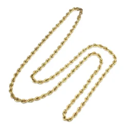 9ct Yellow Gold Vintage Rope Chain Necklace